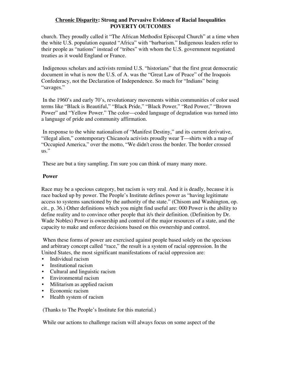 Structural Racism - Keith Lawrence, Terry Keleher, Page 21