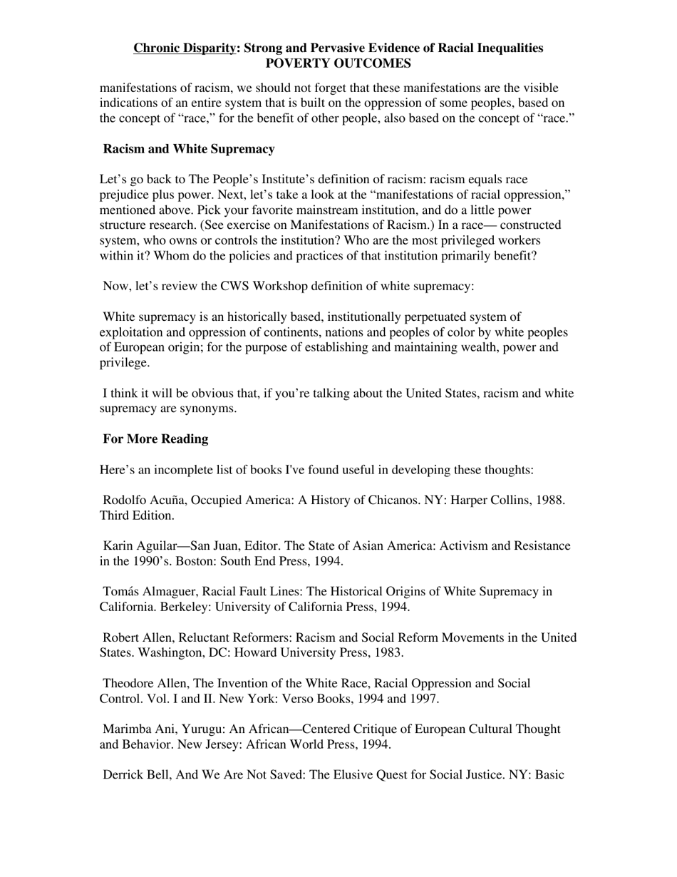 Structural Racism - Keith Lawrence, Terry Keleher, Page 22