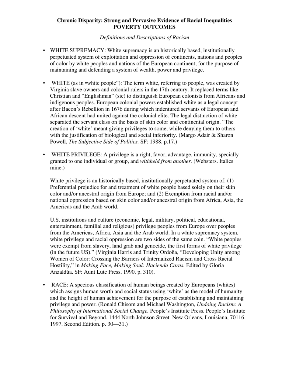 Structural Racism - Keith Lawrence, Terry Keleher, Page 4