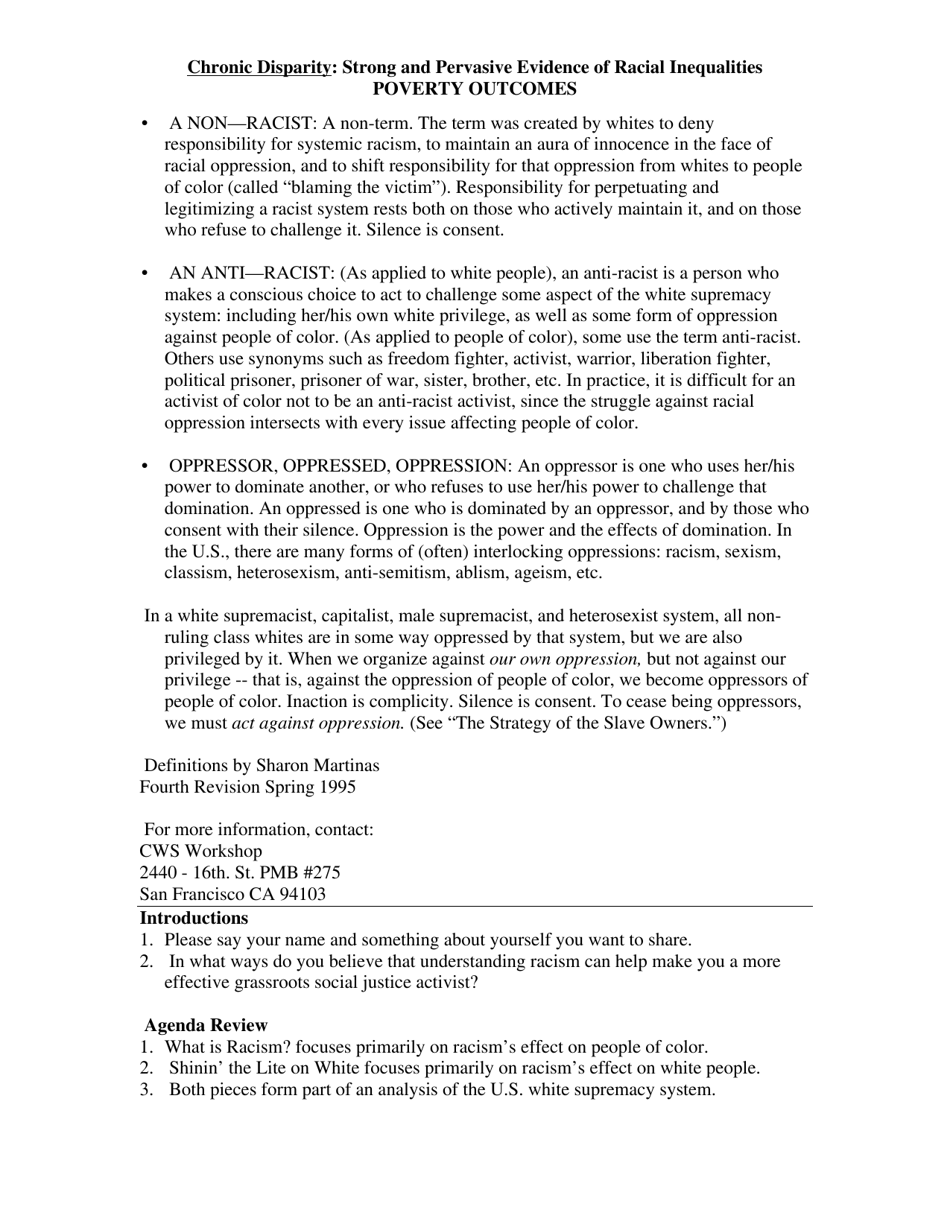 Structural Racism - Keith Lawrence, Terry Keleher, Page 6