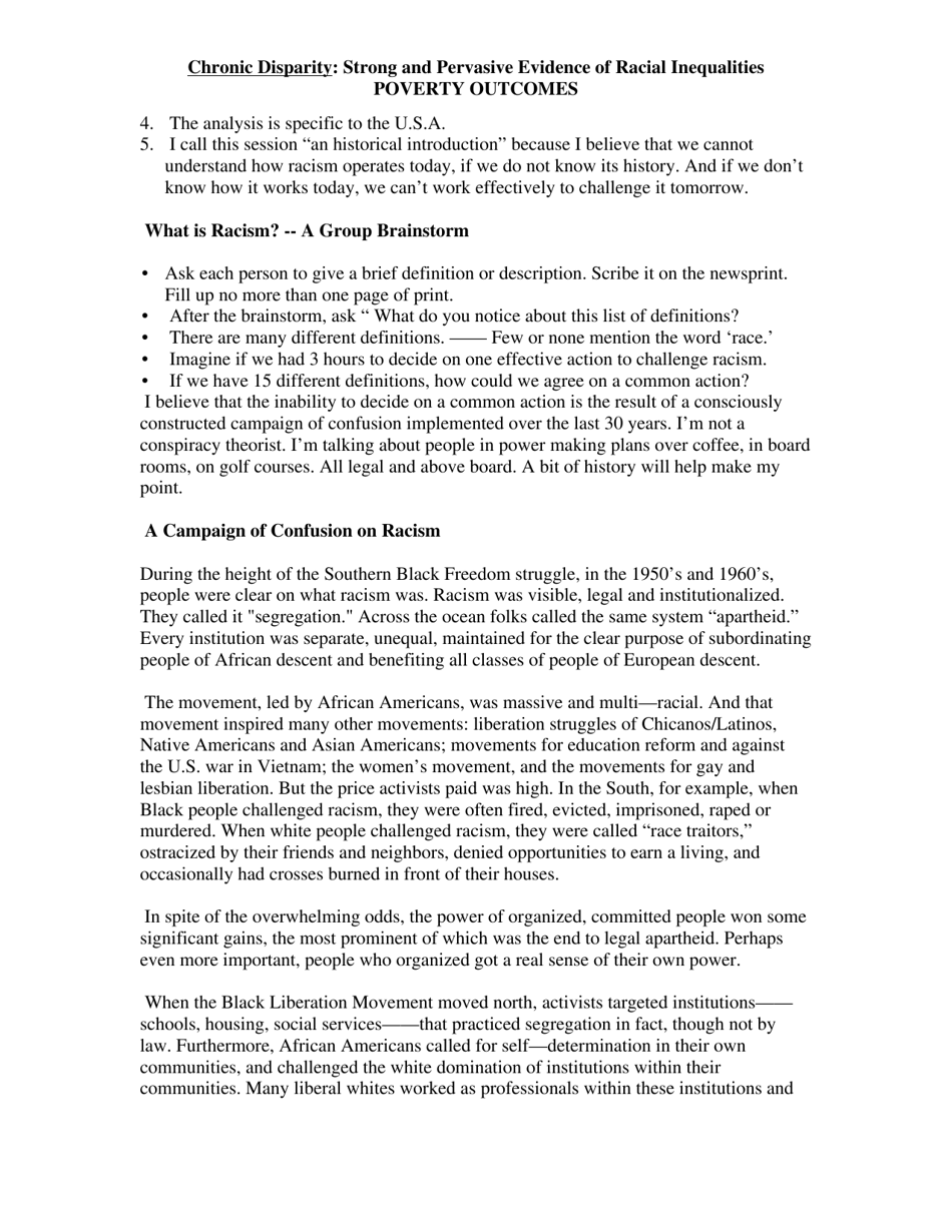 Structural Racism - Keith Lawrence, Terry Keleher, Page 7