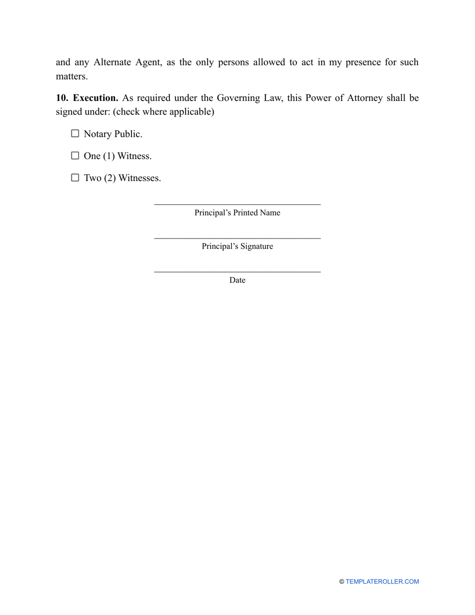 Real Estate Power of Attorney Template - New Mexico, Page 3