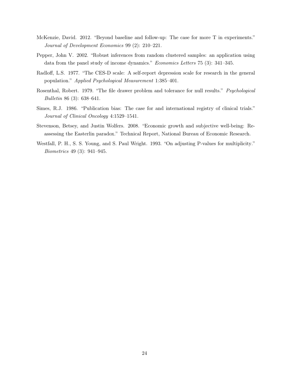 Policy Brief: Impacts of Unconditional Cash Transfers - Johannes Haushofer, Jeremy Shapiro, Page 24