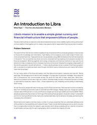Document preview: An Introduction to Libra - White Paper