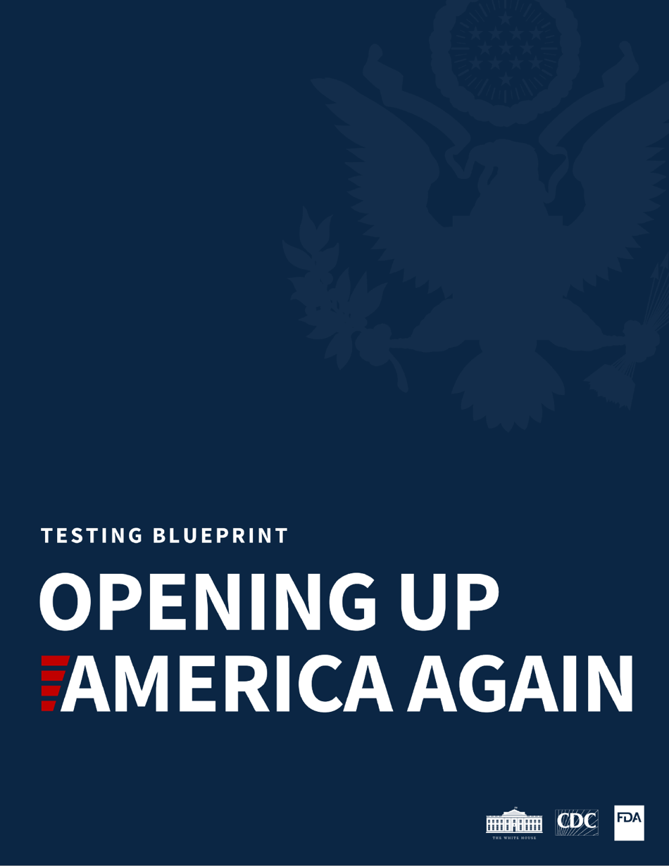Opening up America Again - Testing Blueprint, Page 1