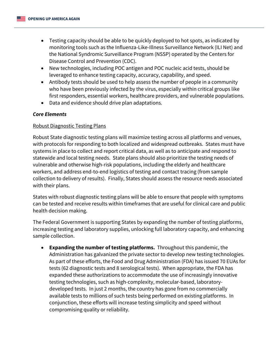 Opening up America Again - Testing Blueprint, Page 4