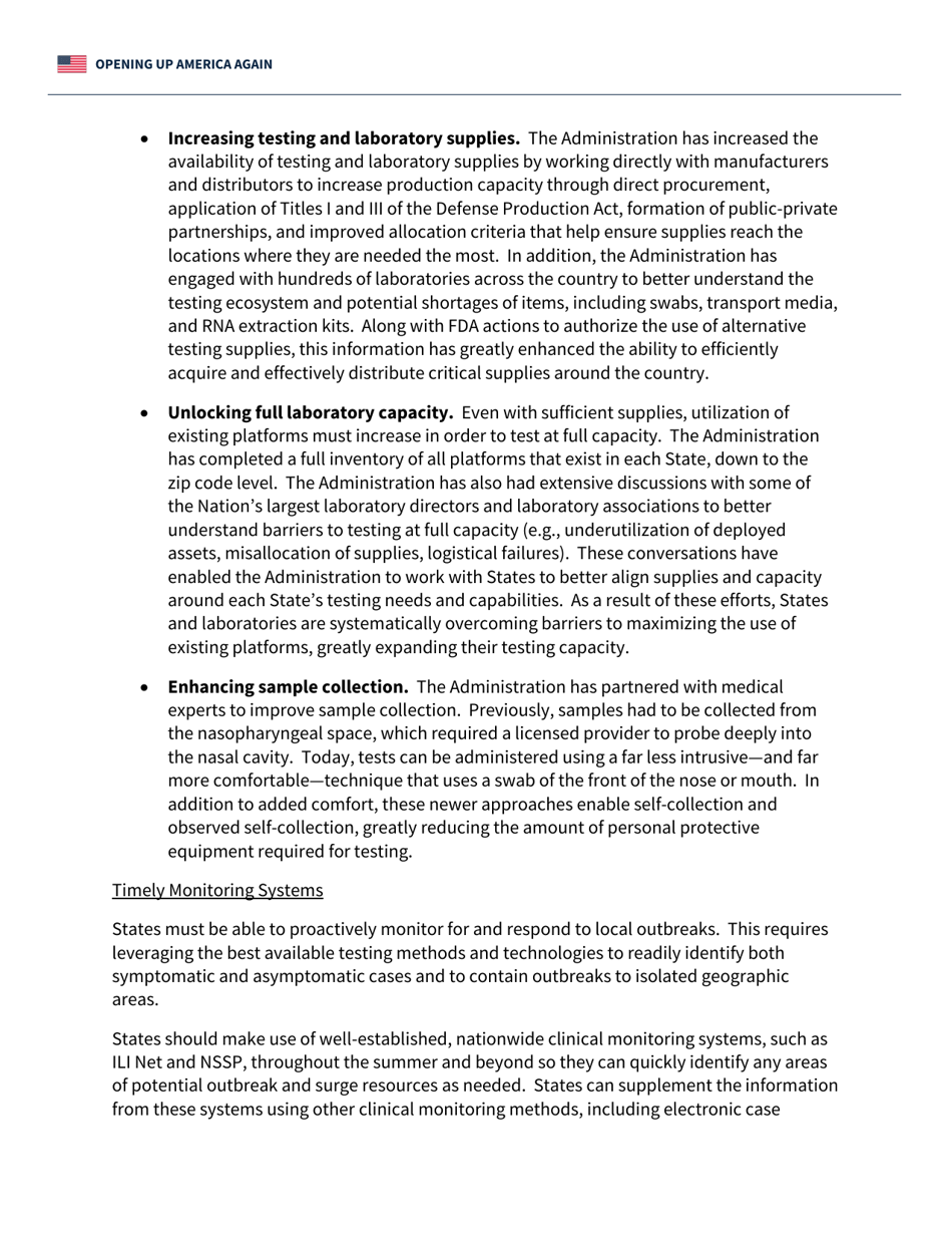 Opening up America Again - Testing Blueprint, Page 5