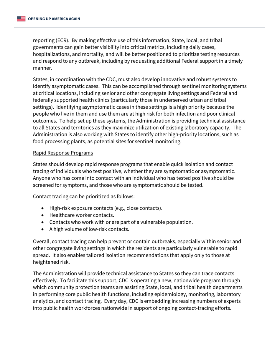 Opening up America Again - Testing Blueprint, Page 6