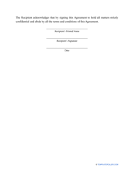 Business Non-disclosure Agreement Template, Page 3
