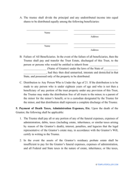 Irrevocable Living Trust Template, Page 2