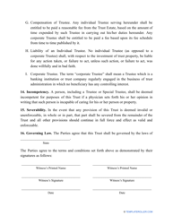 Irrevocable Living Trust Template, Page 8