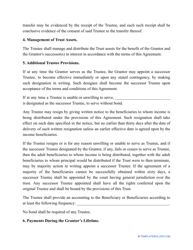 Living Trust Form, Page 2