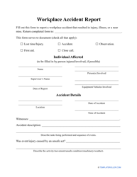 &quot;Workplace Accident Report Template&quot;