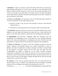 Family Loan Agreement Template, Page 2