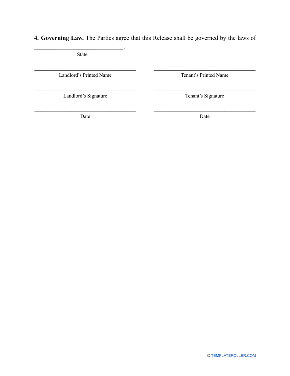 Lease Release Form, Page 2