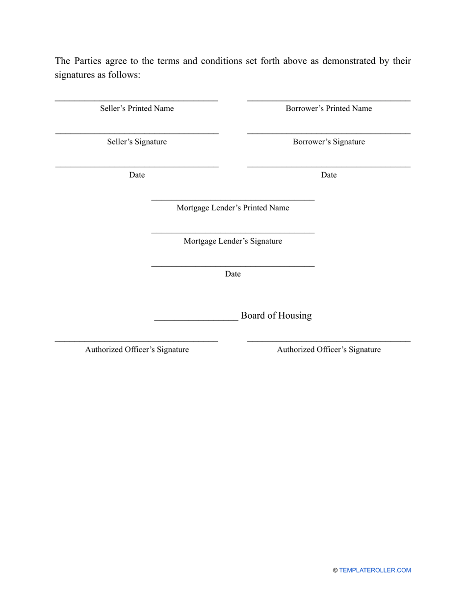 Mortgage Loan Agreement Template - Fill Out, Sign Online and Download ...