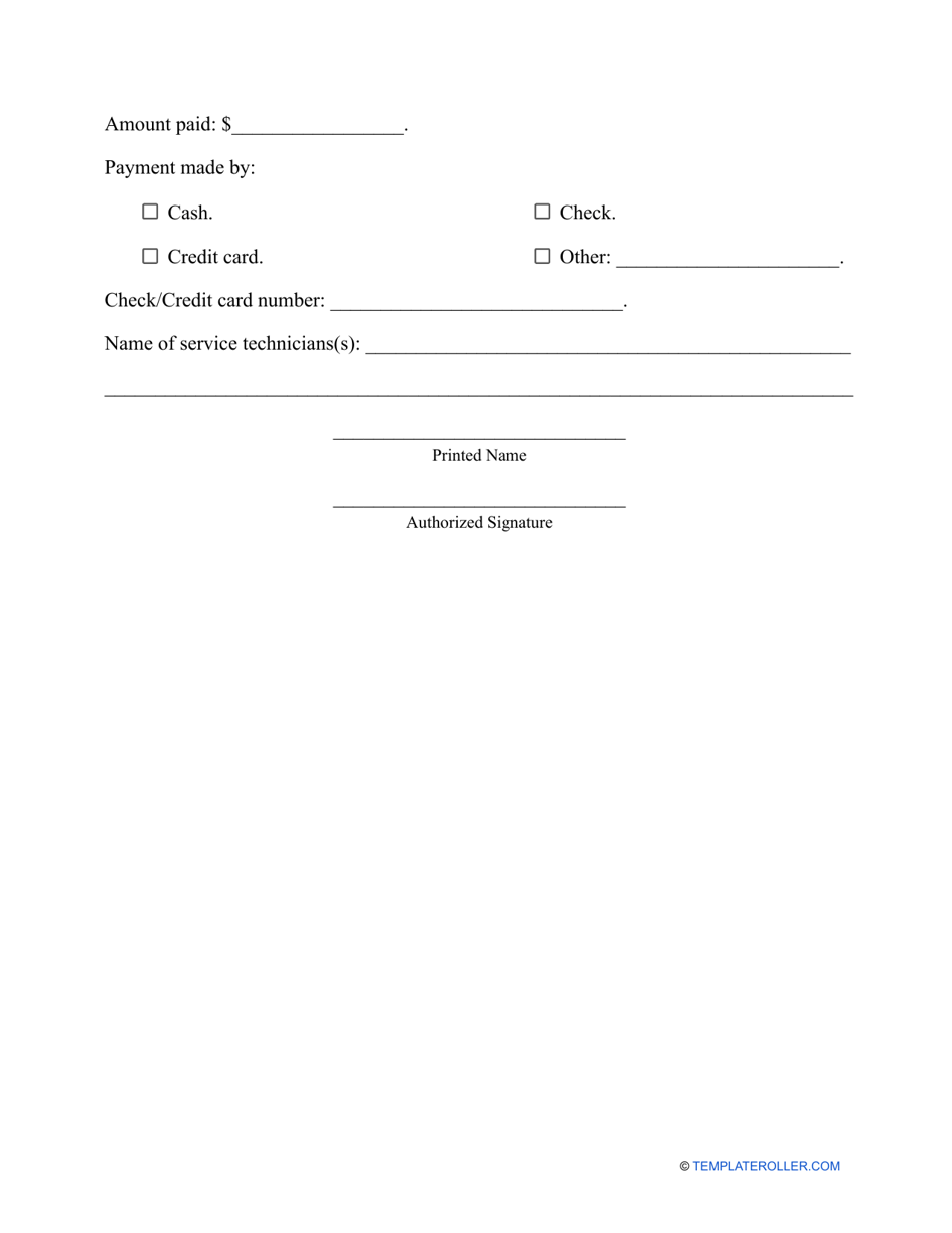 Oil Change Receipt Template - Fill Out, Sign Online and Download PDF ...