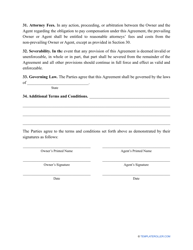 &quot;Property Management Agreement Template&quot; - Alabama, Page 9