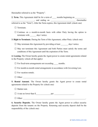 Property Management Agreement Template - Alaska, Page 2