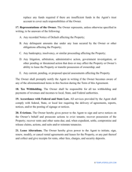 Property Management Agreement Template - Massachusetts, Page 6