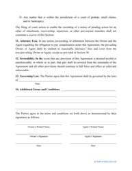 Property Management Agreement Template - Massachusetts, Page 9