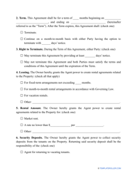 Property Management Agreement Template - South Carolina, Page 2