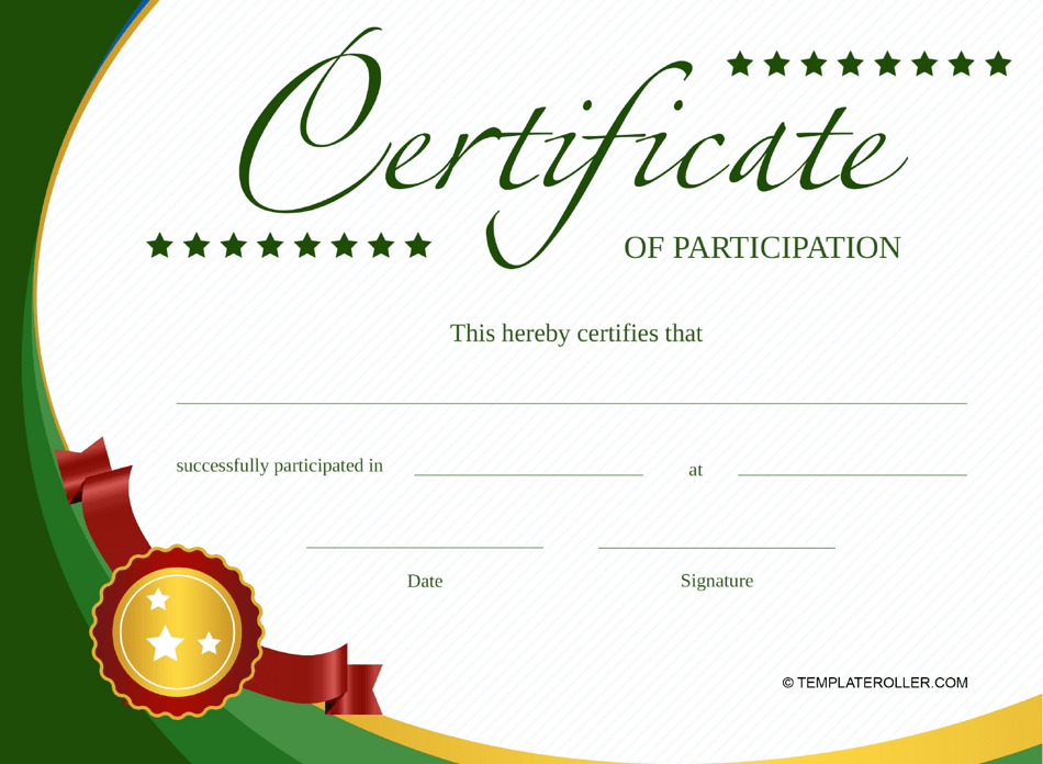 Image 3 for Templates For Certificates Of Participation