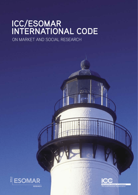Icc/Esomar International Code on Market and Social Research
