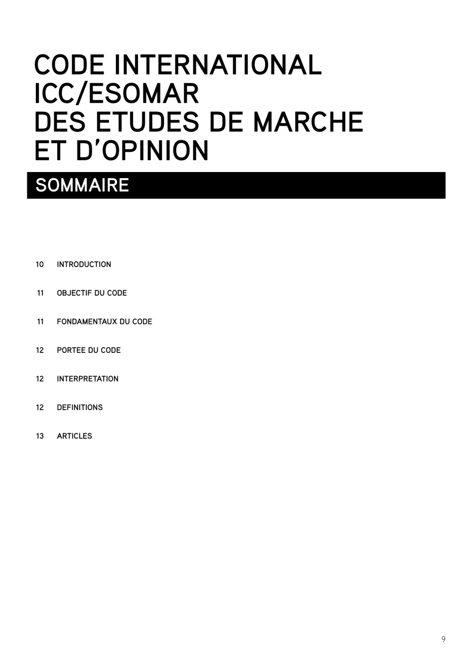 Icc / Esomar International Code on Market and Social Research, Page 11