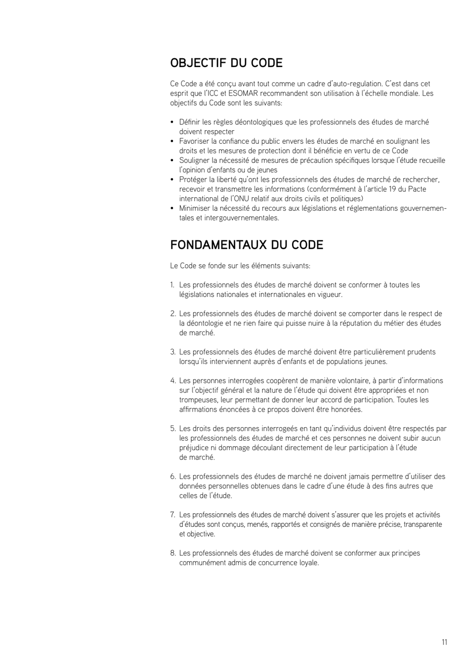 Icc / Esomar International Code on Market and Social Research, Page 13