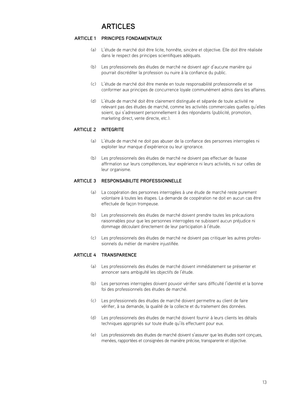 Icc / Esomar International Code on Market and Social Research, Page 15