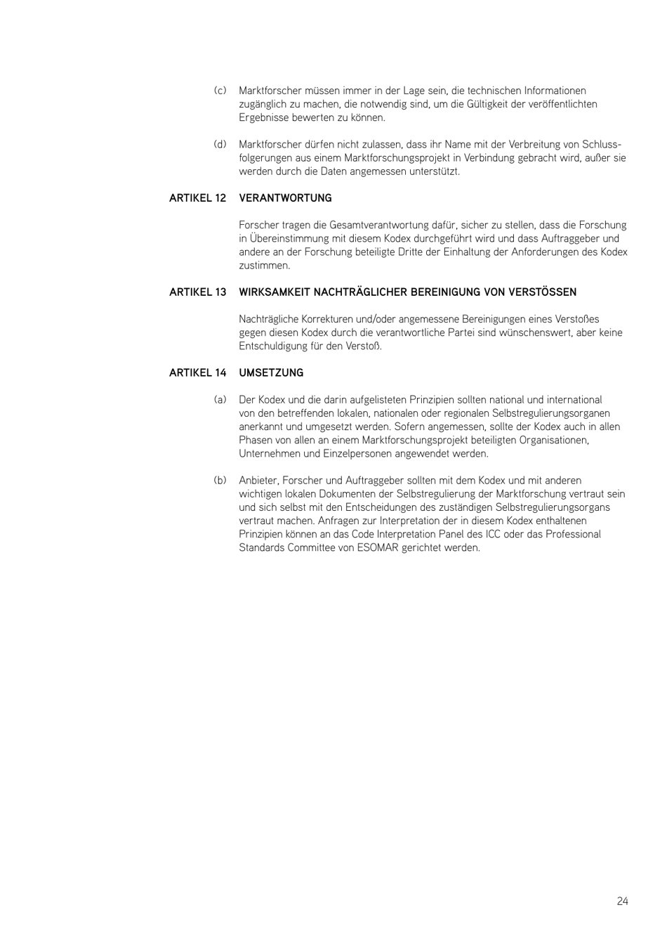 Icc / Esomar International Code on Market and Social Research, Page 26