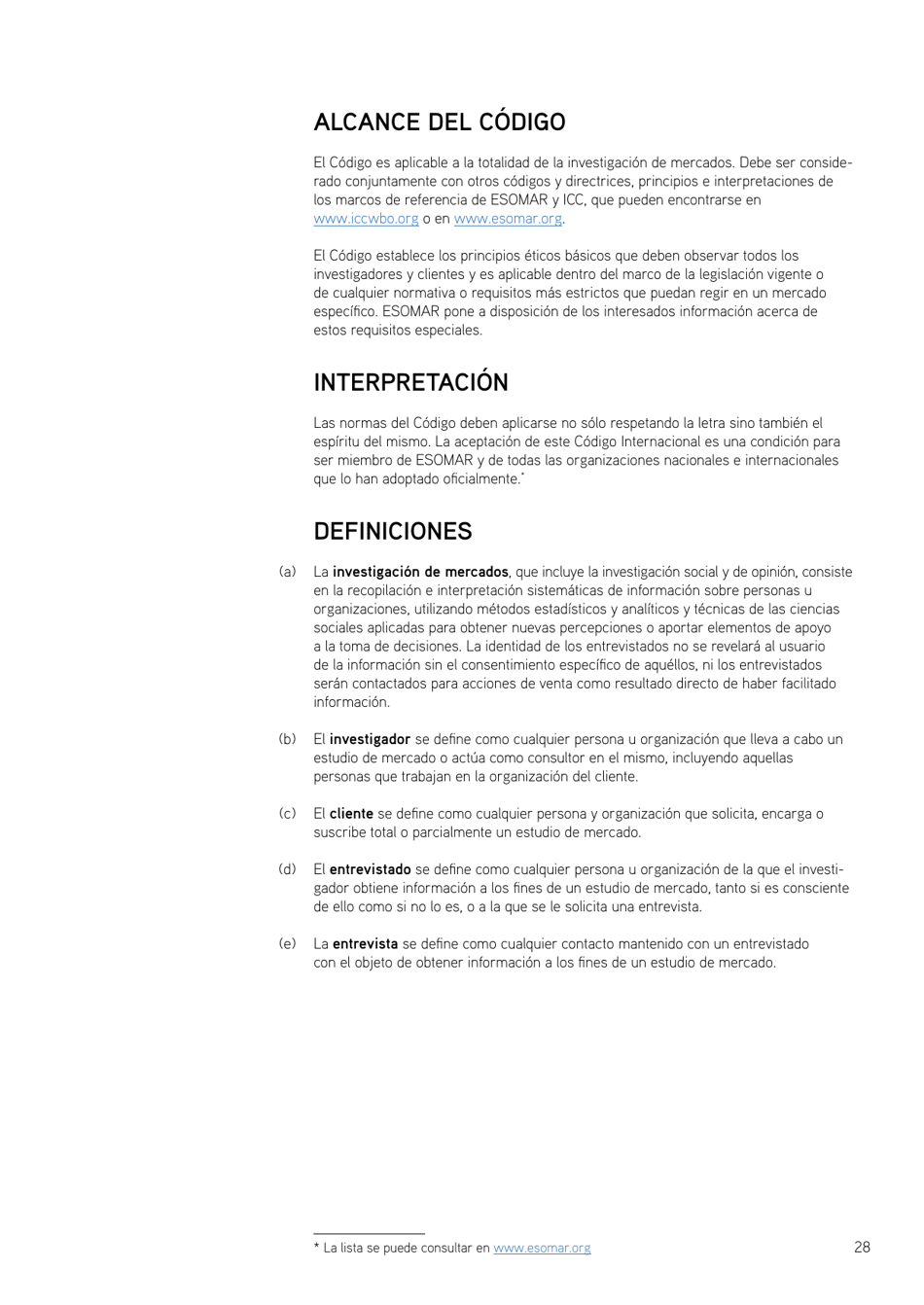 Icc / Esomar International Code on Market and Social Research, Page 30