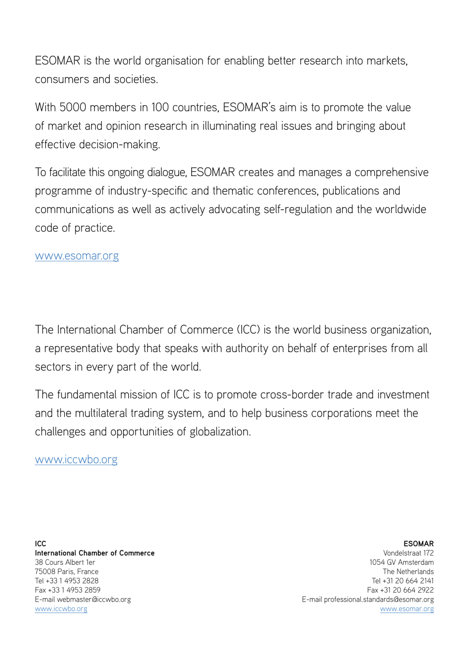Icc / Esomar International Code on Market and Social Research, Page 35