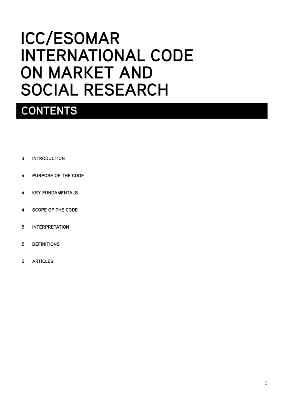 Icc / Esomar International Code on Market and Social Research, Page 4