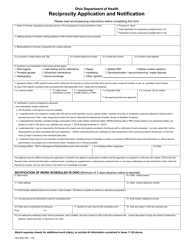 Form HEA5522 Reciprocity Application and Notification - Ohio, Page 2