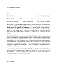 Document preview: Sample Offset Notice - Kansas