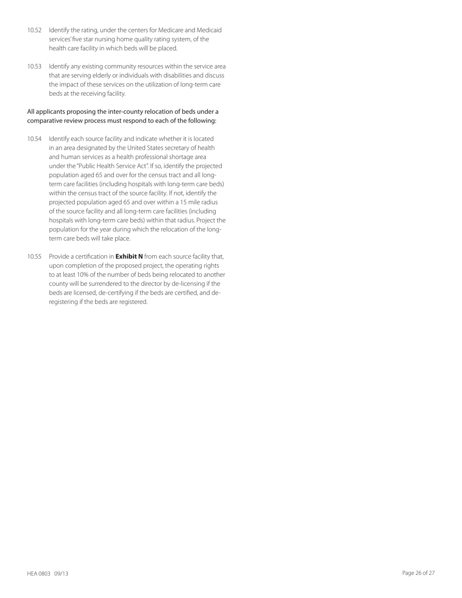 Form HEA0803 Application for Certificate of Need - Ohio, Page 26