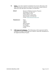 Supplemental Rebate Agreement - Oregon, Page 12