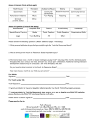 Board Member Application/Profile - Youth as Resources - Monroe County, New York, Page 2
