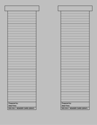 ICS Form 219-1 Header Card (Gray)