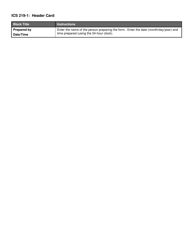 ICS Form 219-1 Header Card (Gray), Page 2