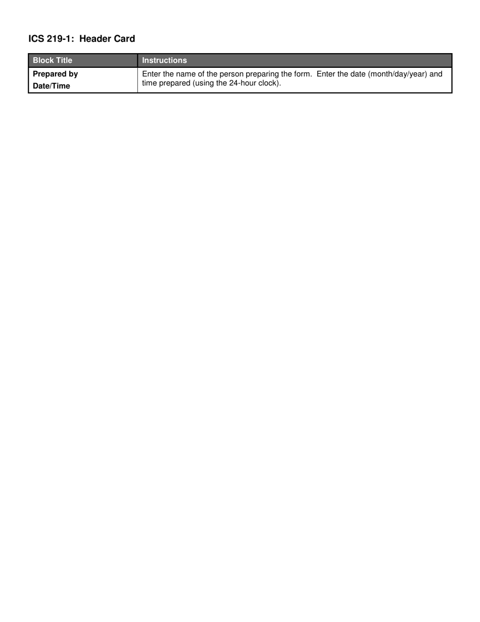 ICS Form 219-1 - Fill Out, Sign Online and Download Fillable PDF ...