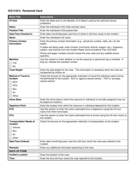 ICS Form 219-5 Personnel Card (White), Page 2