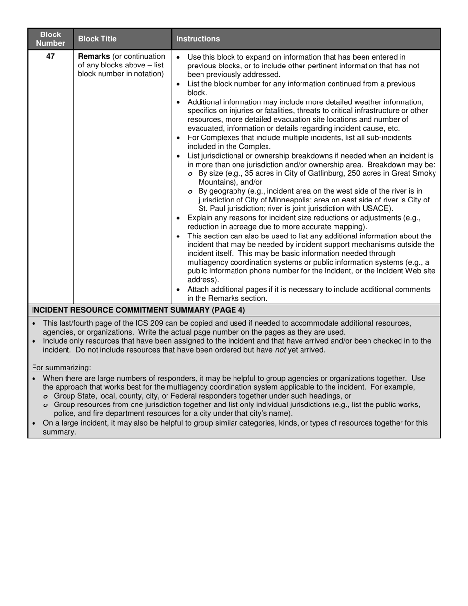 Ics Form 209 Fill Out Sign Online And Download Fillable Pdf