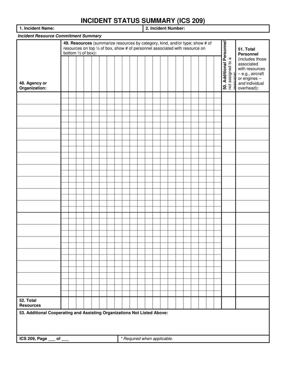 ICS Form 209 - Fill Out, Sign Online and Download Fillable PDF ...