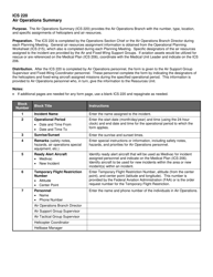 ICS Form 220 Air Operations Summary, Page 3