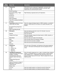 ICS Form 220 Air Operations Summary, Page 4