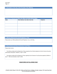 Form GA-2 Not-For-Profit Securities Registration Notice for Issuers of Any Note, Bond, Debenture or Other Debt Instrument - Georgia (United States), Page 2