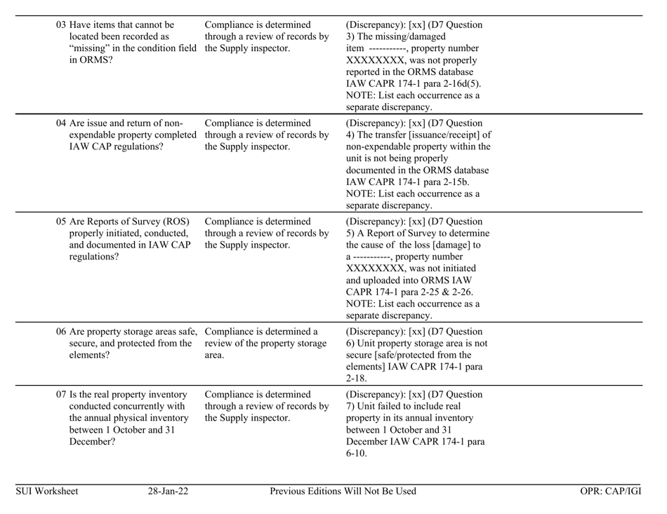Form D-7 Sui Worksheet - Supply, Page 2